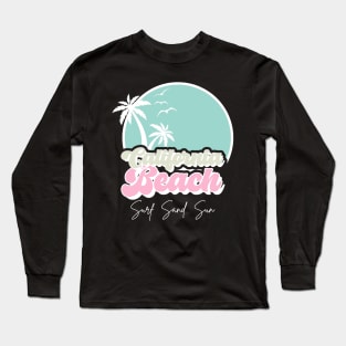 Retro California Beach Surf Sand Sun Long Sleeve T-Shirt